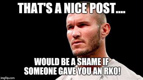 Image tagged in is randy orton gonna have to rko a bitch - Imgflip