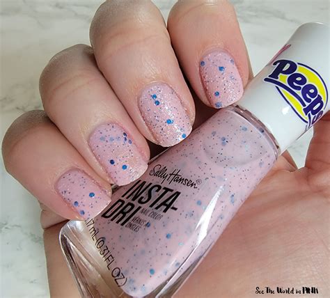 Manicure Monday - Sally Hansen Insta-Dri Peeps Sugar Texture Collection Nail Color in Cotton ...