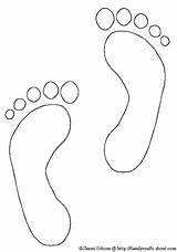 Free Coloring Page Of Footprints sketch template