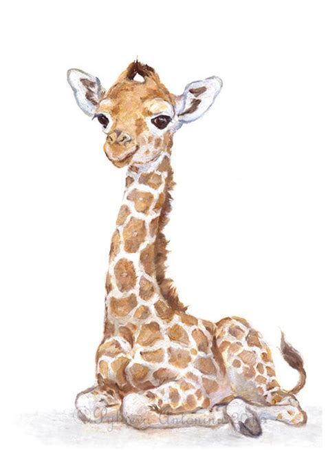 Giraffe nursery print Giclee Safari Nursery Art Baby | Etsy | Baby ...