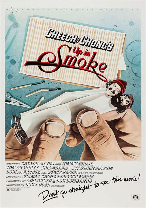 Cheech & Chong's Up In Smoke Movie Poster - Classic 70's Vintage Poster Print - prints4u