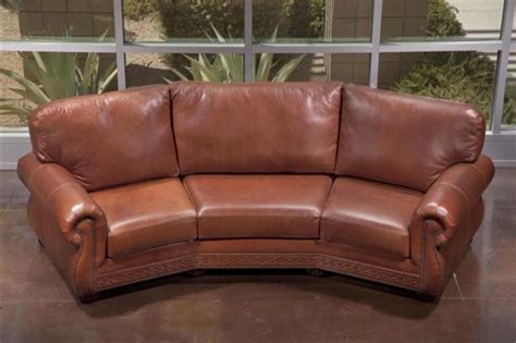 Curved Leather Sectional Sofa - sofa living room ideas