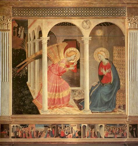 Fra Angelico.Annunciation.Stained glass. Art & Collectibles Digital ...