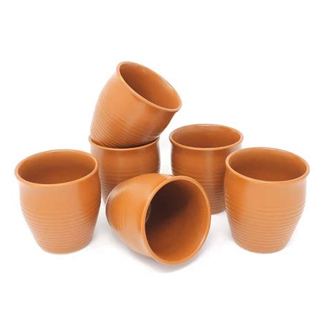 Zenica Handicraft Ceramic Clay Tea Cup, For Home, Capacity: 200 ml at Rs 1/piece in Khurja