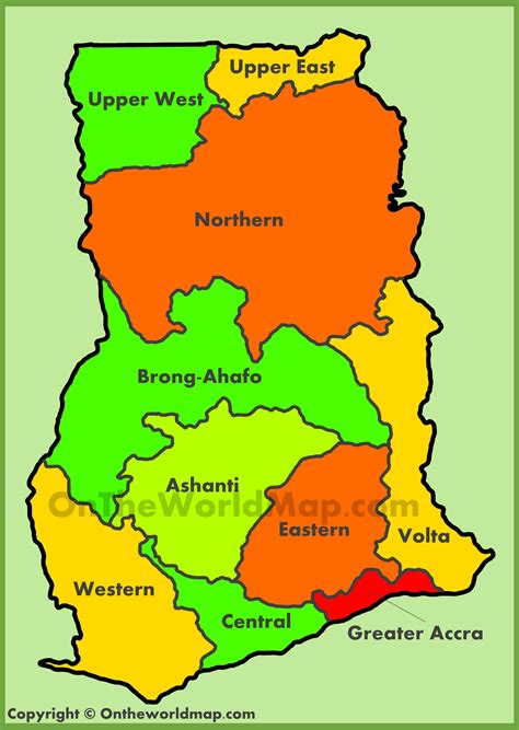 Printable Ghana Map Blank World Map - Vrogue