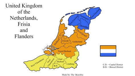 United Kingdom of the Netherlands, Frisia and Flanders in 1934 : r ...