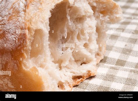 loaf of bread cut in half Stock Photo - Alamy