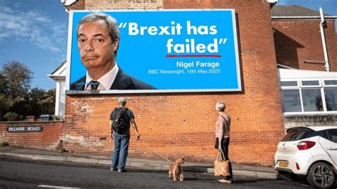 Farage billboards start to pop up across the UK