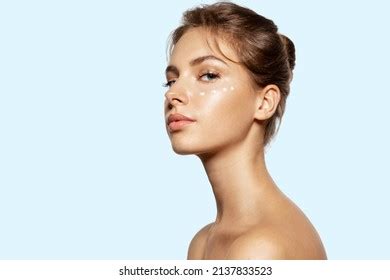 Beauty Portrait Woman Cream On Face Stock Photo 2137833523 | Shutterstock