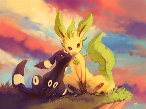 HD wallpaper: Pokémon, Eeveelutions, Leafeon (Pokémon), Umbreon ...