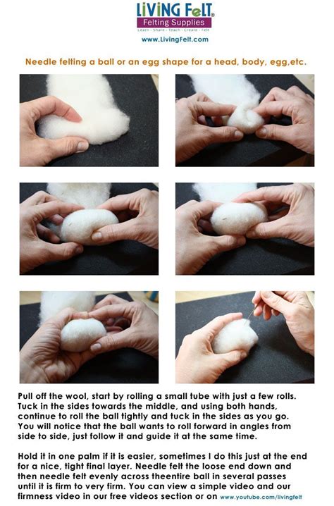 Learn to needle felt=Living Felt has supplies, tutorials and a blog! | Felting tutorials, Needle ...