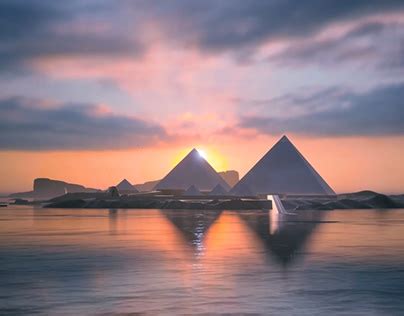 Giza Pyramids Ancient Egypt Projects :: Photos, videos, logos, illustrations and branding :: Behance