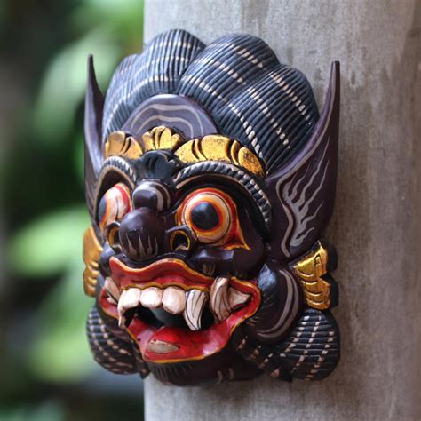 UNICEF Market | Hand-Carved Wood Mask of Barong from Balinese Mythology ...