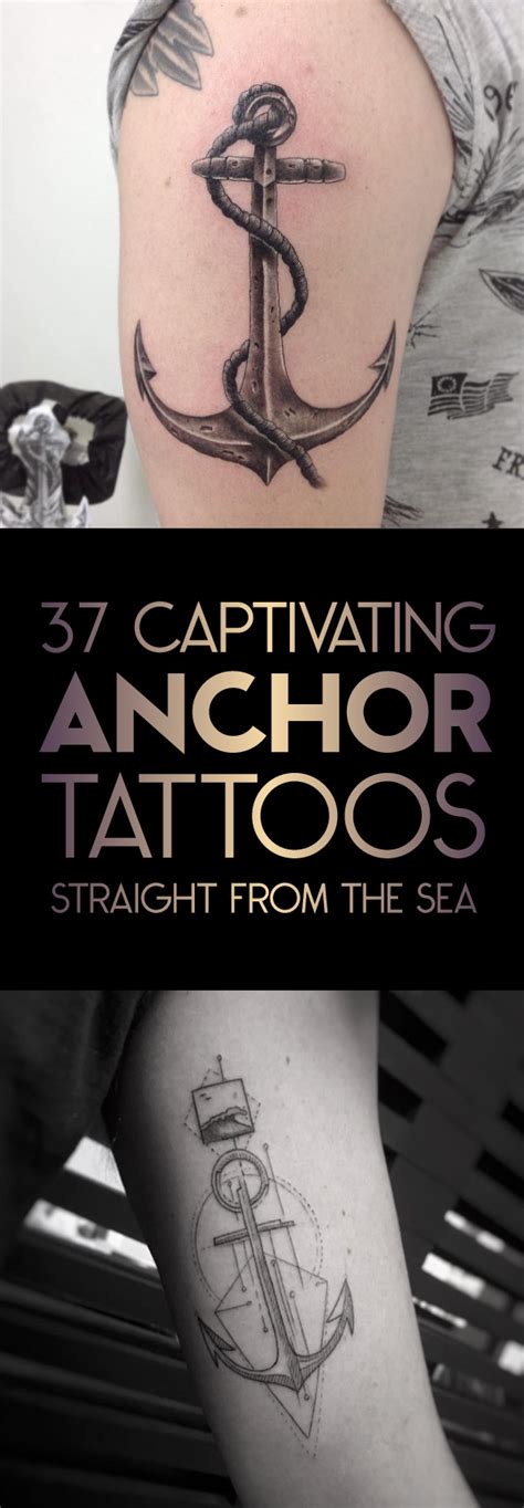 37 Captivating Anchor Tattoos Straight From The Sea - TattooBlend