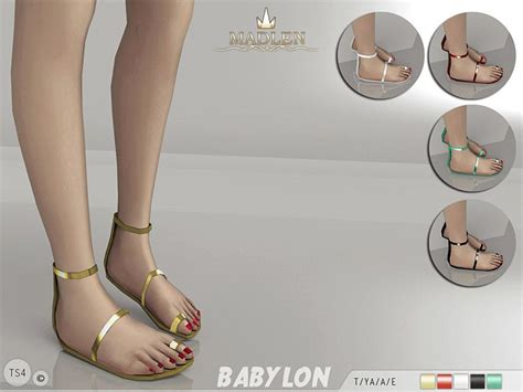 Madlen Babylon Sandals - The Sims 4 Catalog | Sims 4 cc shoes, Sims 4, Sims