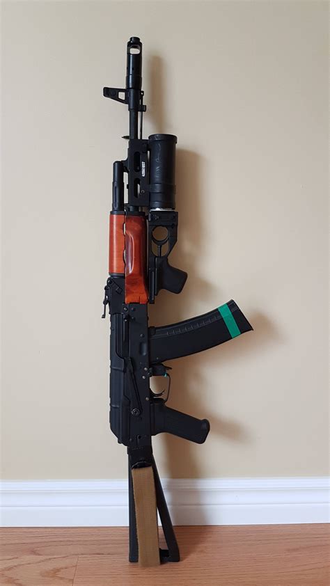 Finally "completed" one of my favorite rifles: AKS-74 + GP-25 : r/airsoft