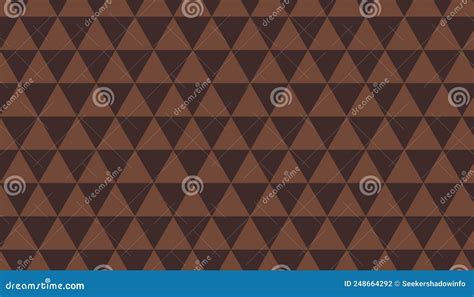 Brown Triangle Pattern Seamless Background. Vintage Color Concept Stock ...