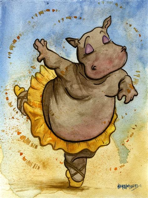 Hyacinth Hippo by jojoseames on DeviantArt | Hippo drawing, Cute hippo, Dancing animals