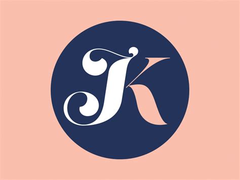 JK Monogram | Initials logo design, Typographic logo design, Logo design