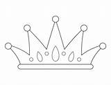Printable Crown Coloring Page sketch template