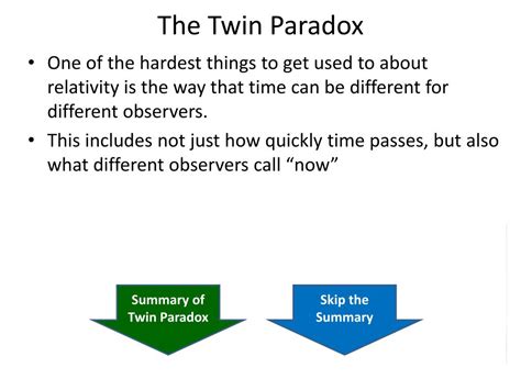 PPT - The Twin Paradox PowerPoint Presentation, free download - ID:3488476