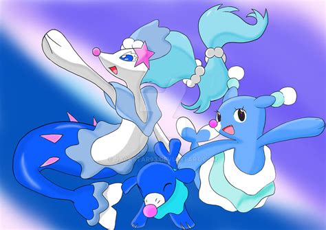 Alola Water Starter line by jackstar93 on DeviantArt