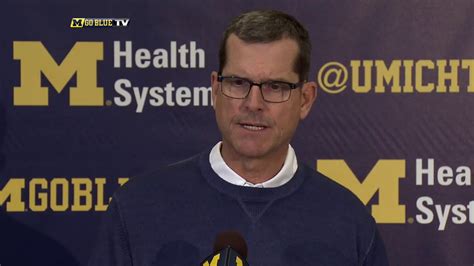 Jim Harbaugh Post-MSU Press Conference - YouTube