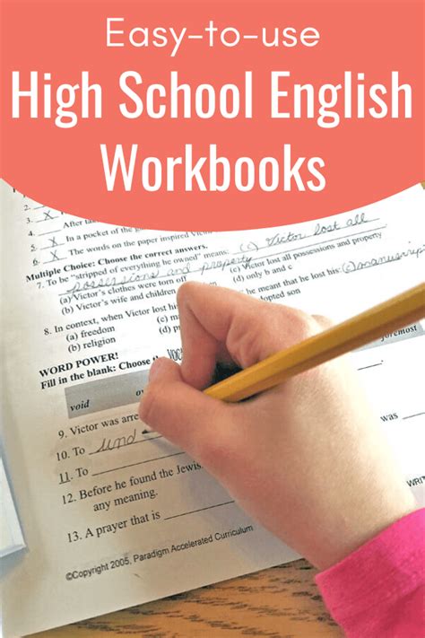 Easy-to-Use High School English Workbooks