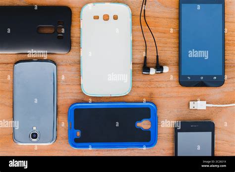 Cell phone and accessories Stock Photo - Alamy