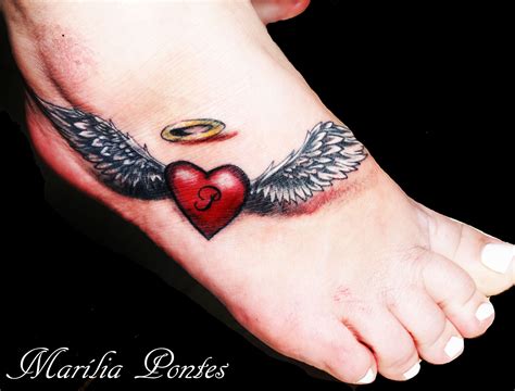 14+ Heart Angel Wings Tattoo Pics – MangaMOD