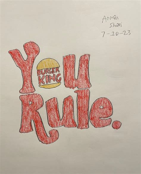 You Rule at Burger King by creepertube83 on DeviantArt