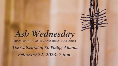 Ash Wednesday: Imposition of Ashes and Holy Eucharist (February 22, 2023) - YouTube