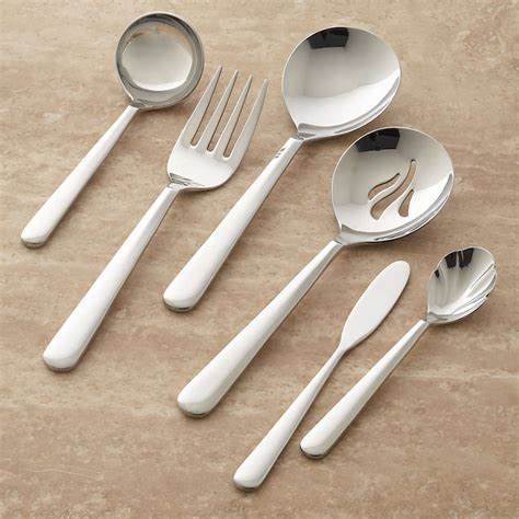 Strand 6-Piece Serving Set + Reviews | Crate & Barrel