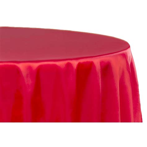 Satin 108" Round Tablecloth - Red– CV Linens