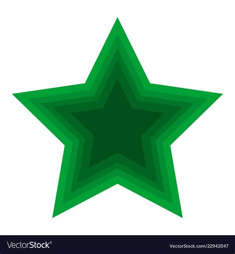 Christmas green star icon symbol design Royalty Free Vector