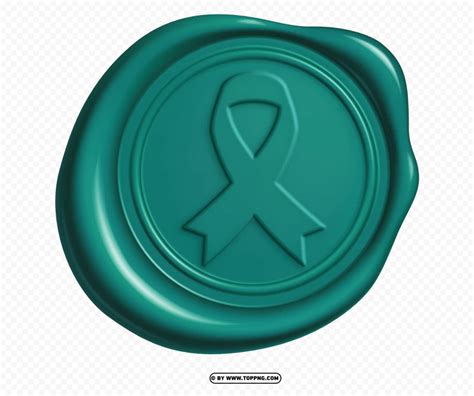 Free download | HD PNG hd ovarian cancer ribbon wax logo stamp sign png - Image ID 488734 | TOPpng