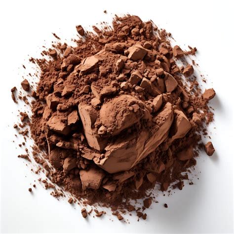 Premium AI Image | Isolated of Cacao Powder With Its Rich Dark Brown ...