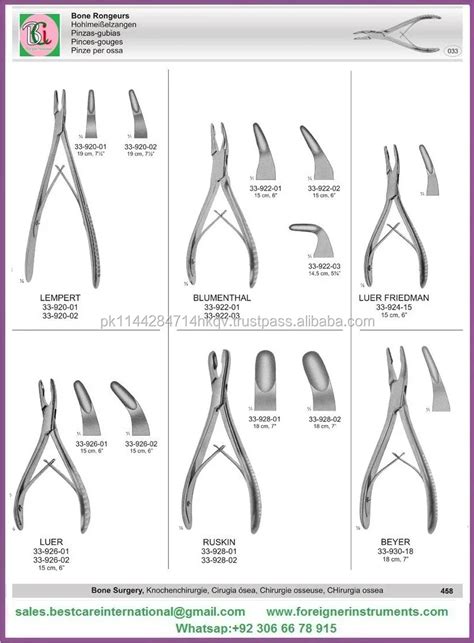 Surgical Luer Bone Rongeur Orthopedic Bone Rongeurs - Buy Beyer Bone Rongeur Curved Orthopedic ...