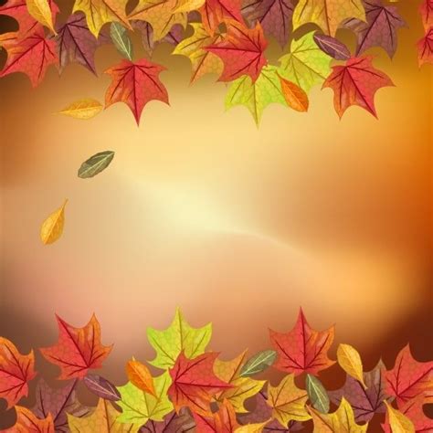 Lovely Autumn Background Con Realista PNG ,dibujos Otoño, Antecedentes, Fall PNG y Vector para ...