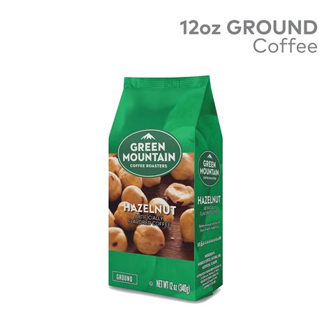 Green Mountain Coffee Roasters, Hazelnut, Ground Flavored Coffee, Light Roast, Bagged 12oz ...