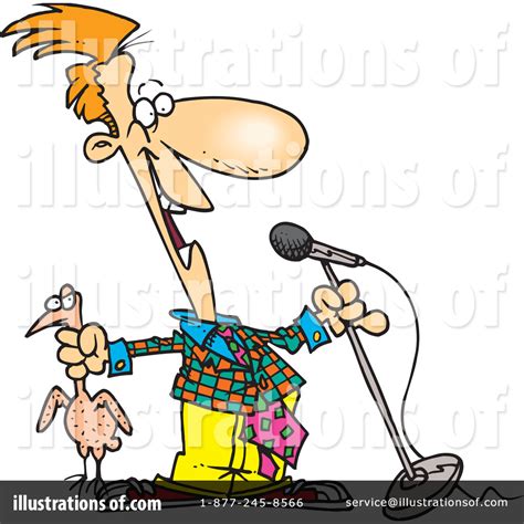 Comedian Clipart #1046992 - Illustration by toonaday