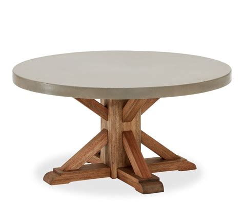 Abbott Concrete Top Round Coffee Table | Pottery Barn AU | Concrete ...