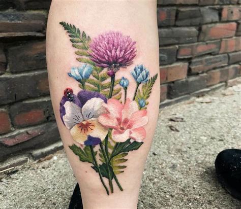 Flowers tattoo by Teresa Andrews | Photo 22479