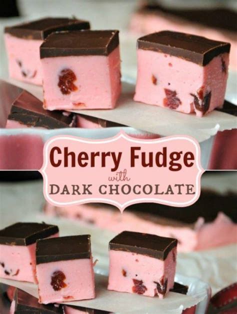 Cherry Fudge with Dark Chocolate - Grandma's Simple Recipes