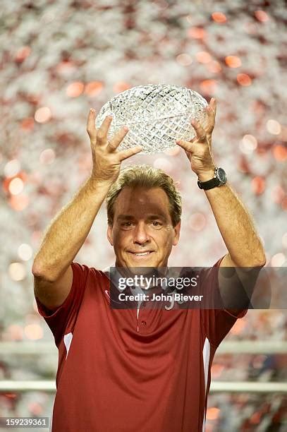 Nick Saban Trophy Photos and Premium High Res Pictures - Getty Images