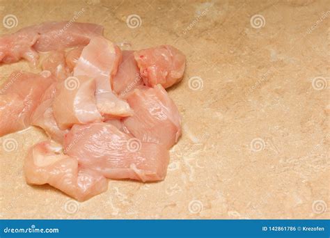 Cooking Fresh Chicken Nuggets Stock Photo - Image of table, food: 142861786