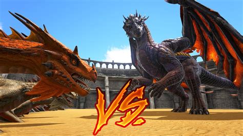 10 WYVERN VS LE BOSS DRAGON ! | ARK: Survival Evolved ! - YouTube