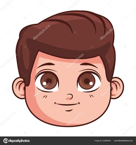 Cute boy face cartoon Stock Vector Image by ©jemastock #233608204