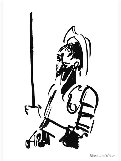 "Don Quixote (Sketch)" Photographic Print for Sale by BlackLineWhite | Redbubble