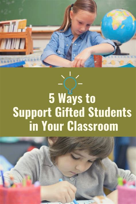 Five Ways to Support Gifted Students in Your Classroom | Student gifts, Gifted education, Student